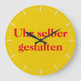 Wanduhr selber gestalten large clock