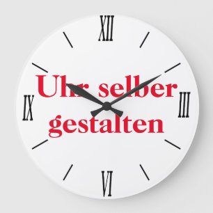 Wanduhr selber gestalten large clock
