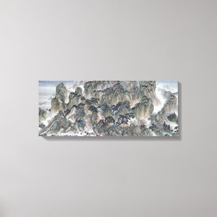 Wang Hui Ji'nan to Mount Tai Canvas Print