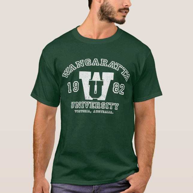 WANGARATTA UNIVERSITY (WANG-U) T-SHIRT. T-Shirt (Front)