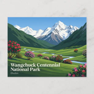 Wangchuck Centennial National Park Bhutan Postcard
