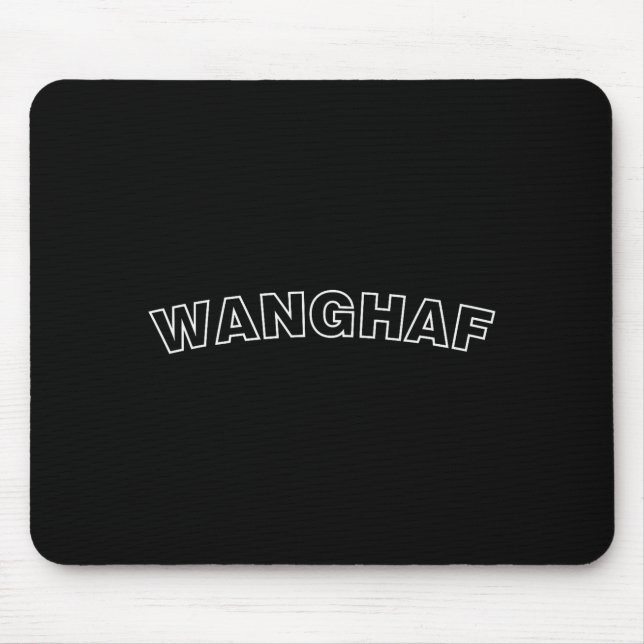 Wanghaf Meme Funny Bold Minimalist Streetwear Grap Mouse Mat (Front)