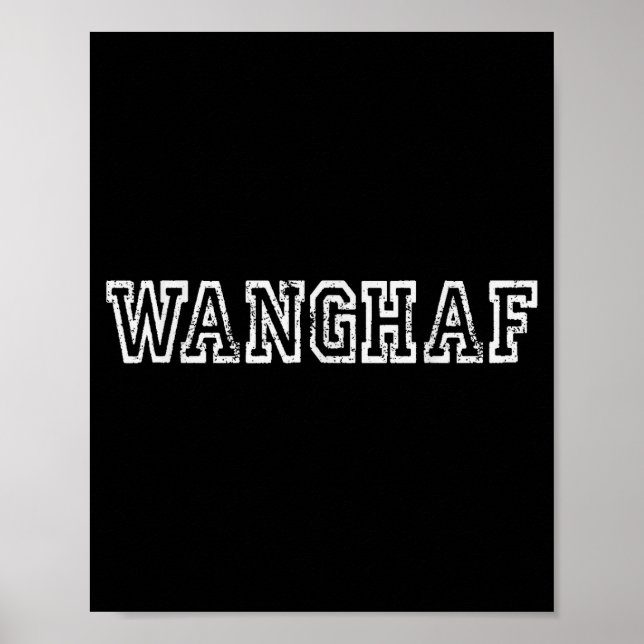Wanghaf Shirt – Bold Minimalist Streetwear Graphic Poster (Front)