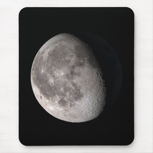 Waning gibbous moon phase mouse mat (Front)
