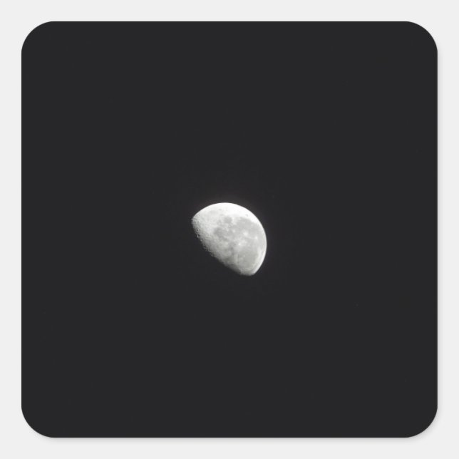 Waning Moon 2 Square Sticker (Front)