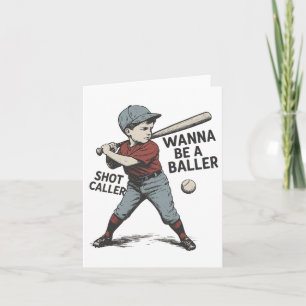 Wanna Be A Byller Shot Caller Vintage Bysebyll Kid Card