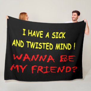 WANNA BE MY FRIEND FLEECE BLANKET