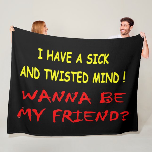 WANNA BE MY FRIEND FLEECE BLANKET (In Situ)