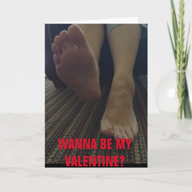 WANNA BE MY VALENTINE? HOLIDAY CARD (Front)