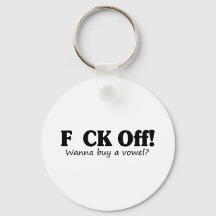 Wanna Buy A Vowel Key Ring