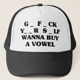 Wanna Buy A Vowel Trucker Hat