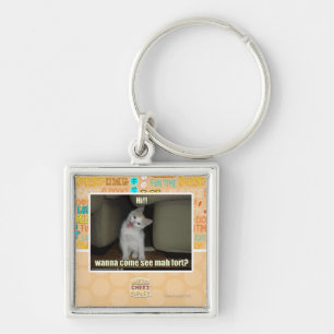 Wanna come see mah fort? key ring