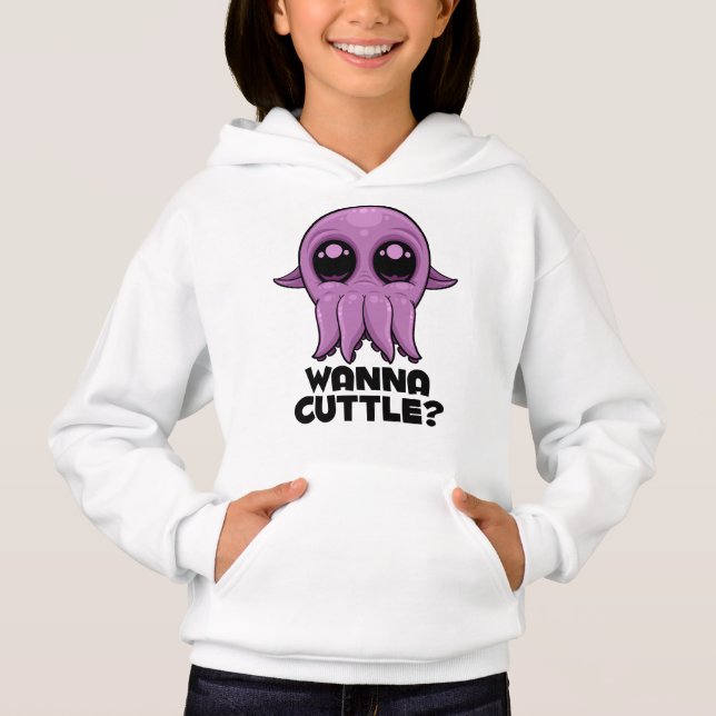 Wanna Cuttle Cute Cartoon Cuttlefish (Front)