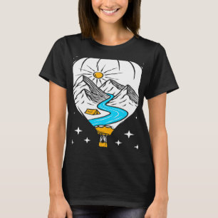 Wanna Go On A Balloon Flight Hot Air Balloon Ballo T-Shirt