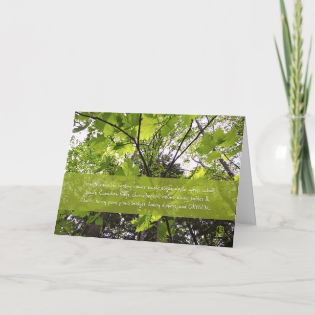 Wanna go plant a tree with me? Folded Greeting Card (Front)