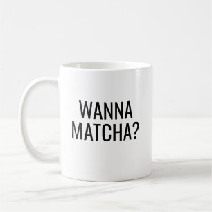 Wanna Matcha Travel Mug, Coffee Tea Cup, Ceramic Coffee Mug