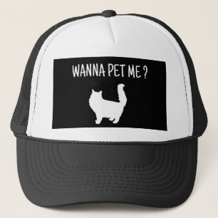 Wanna Pet Me Cat Trucker Hat