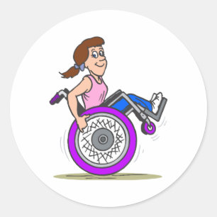 Wanna race classic round sticker