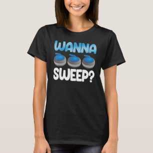 Wanna Sweep Curling Men World's Greatest Curling D T-Shirt