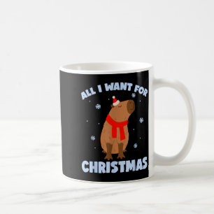 Want For Christmas Is Capy _ Christmas Capybara Sa Coffee Mug