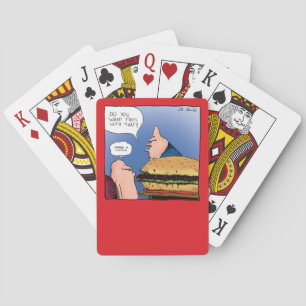 Want Fries With That? Cartoon Playing Cards