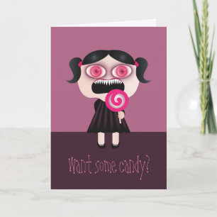 Want some candy? Funny Birthday Card. Card