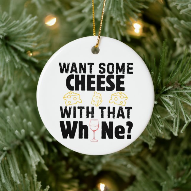 Want Some Cheese With That W(h)ine? Ceramic Tree Decoration (Tree)