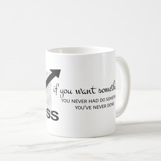 Want Something: Motivational Drive Coffee Mug (Front Right)