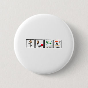 Want Summer Break Teacher Last Day Of School 6 Cm Round Badge