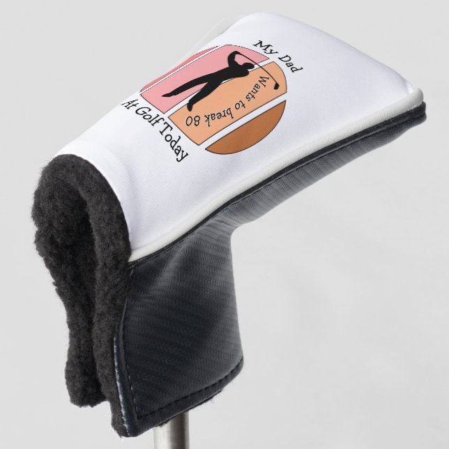 Want to break my score at golf  golf head cover (3/4 Front)