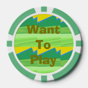 Want to Play Christmas Gift Poker Chips