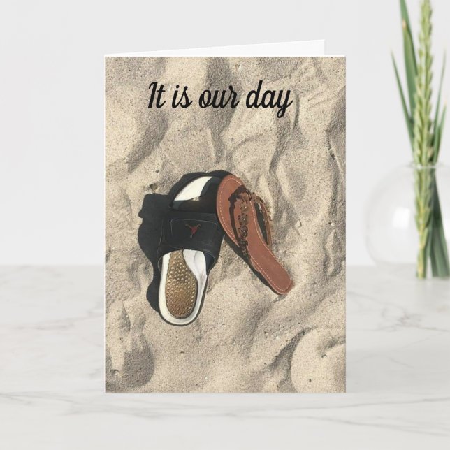 WANT TO "PLAY FOOTSIE" ON OUR "ANNIVERSARY CARD (Front)