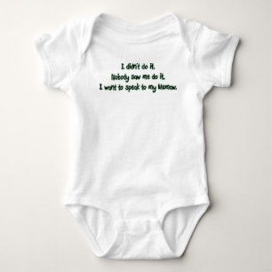 Want to Speak to Memaw Baby Bodysuit