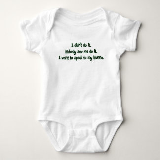 Want to Speak to Nonna Baby Bodysuit