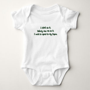 Want to Speak to Papou Baby Bodysuit