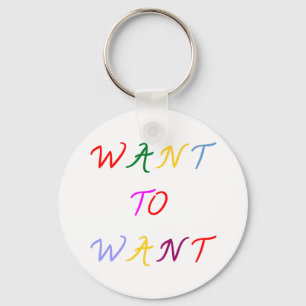 want to want multicolor key ring