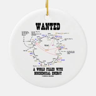 Wanted A World Filled With Biochemical Energy Ceramic Tree Decoration