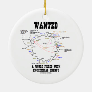 Wanted A World Filled With Biochemical Energy Ceramic Tree Decoration