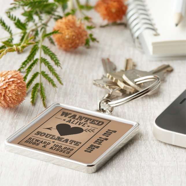 WANTED ALIVE: SOULMATE key chain (Side)