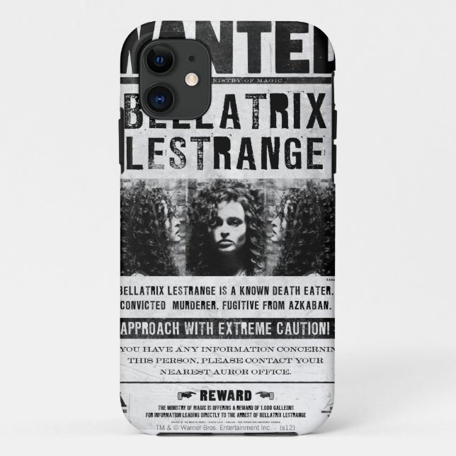 Wanted Bellatriz Lestrange Case-Mate iPhone Case (Back)