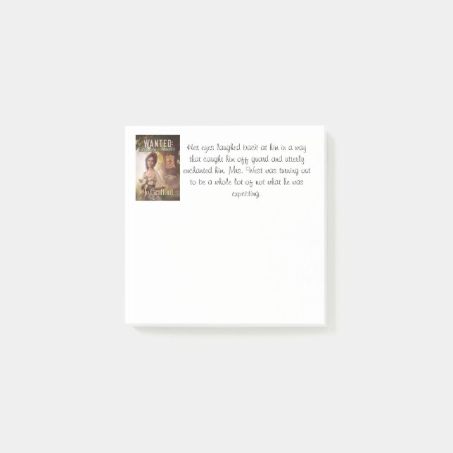 Wanted: Bounty Hunter post-it notes (Front)