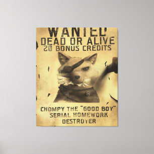 Wanted Dead Or Alive 20 Bonus Credits Canvas Print