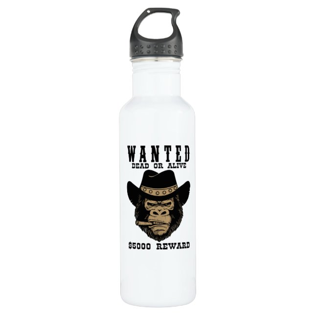 Wanted Dead or Alive 710 Ml Water Bottle (Front)