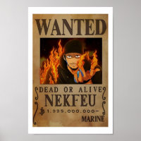 Wanted Dead Or Alive Nekfeu Poster