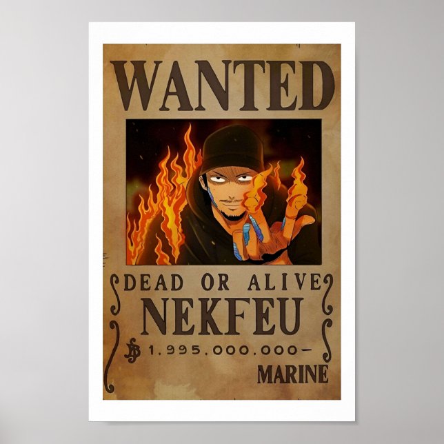 Wanted Dead Or Alive Nekfeu  Poster (Front)
