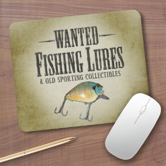 WANTED: Fishing Lures Mouse Mat