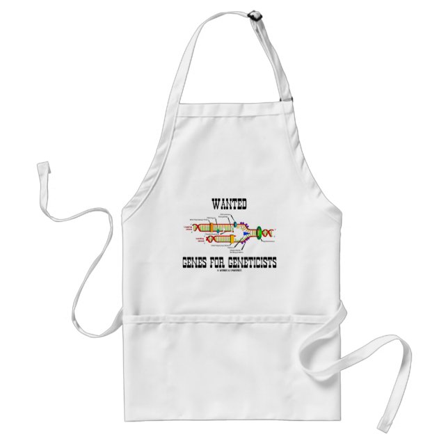 Wanted Genes For Geneticists (DNA Replication) Standard Apron (Front)