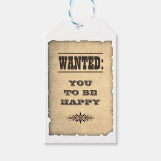 Wanted Gift Tags