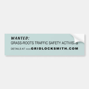 WANTED-GRTSA BUMPER STICKER