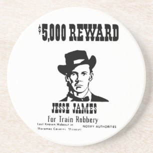 Wanted Jesse James Coaster